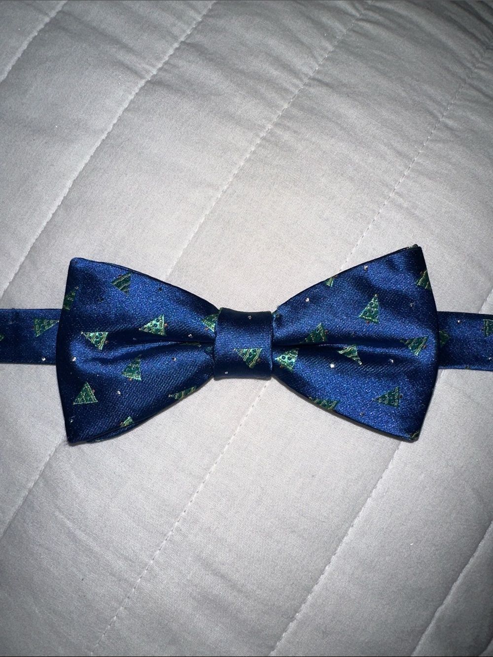 EFI Royal Blue Green Silver Gold Brown Christmas Tree Adjustable Bow Tie